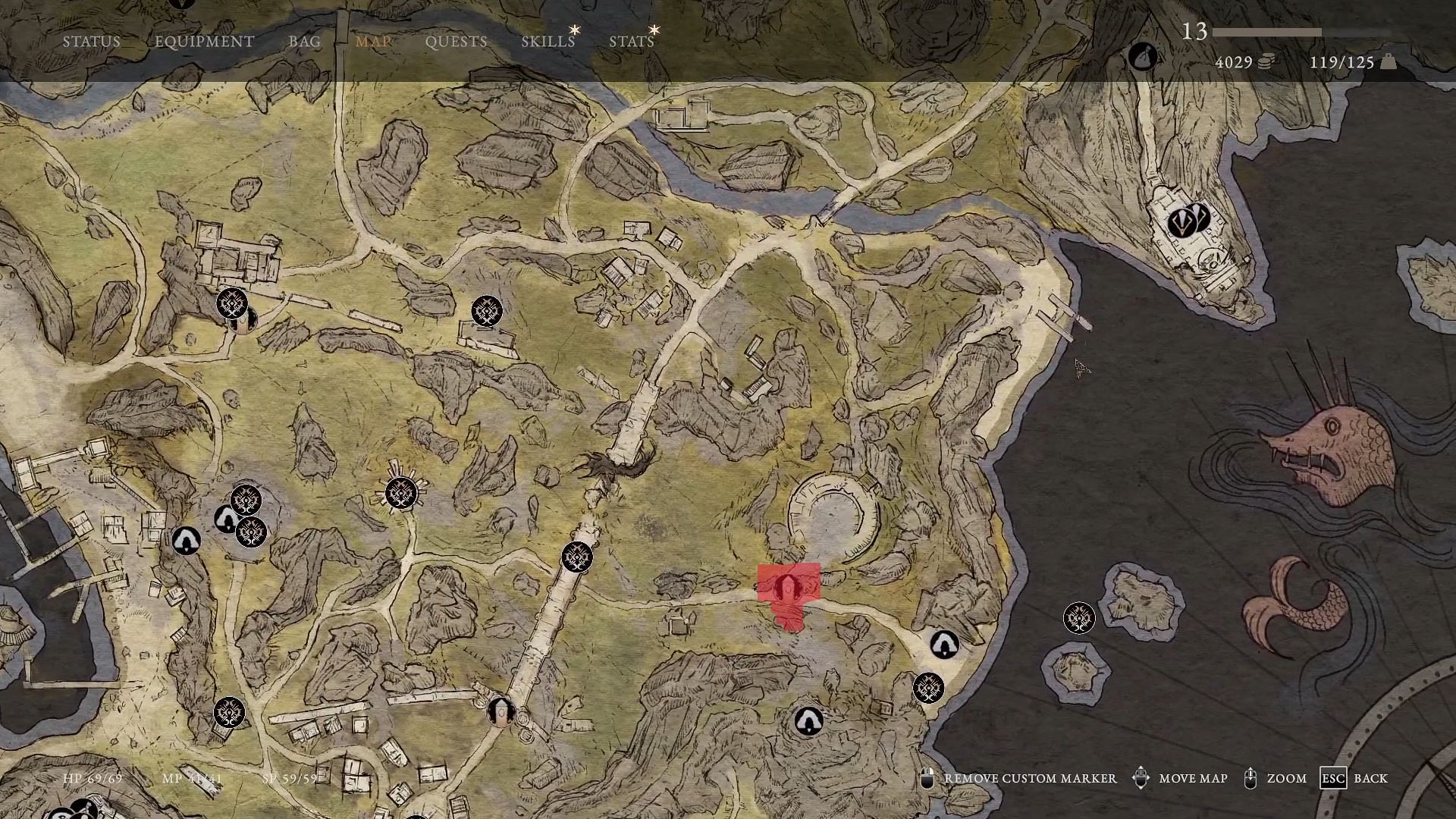 Fast travel to Ruined Broch in Tainted Grail The Fall of Avalon (Image via Awaken Realms // Youtube@Internet Tomato)
